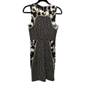 ✌️ 2/$40 ✌️ Black Heather Dress, Sleeveless with Mottled Blue Gray Black Pattern